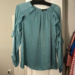 Blue boutique blouse. Size small. With tags